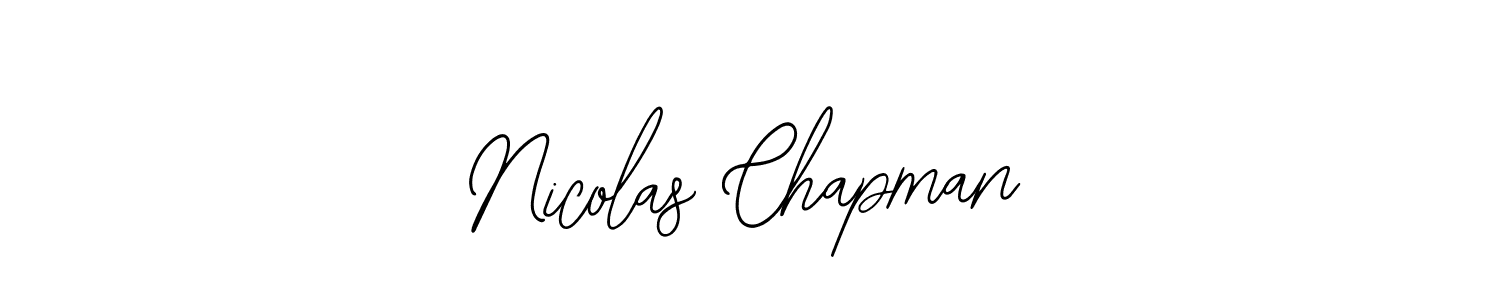 How to make Nicolas Chapman name signature. Use Bearetta-2O07w style for creating short signs online. This is the latest handwritten sign. Nicolas Chapman signature style 12 images and pictures png