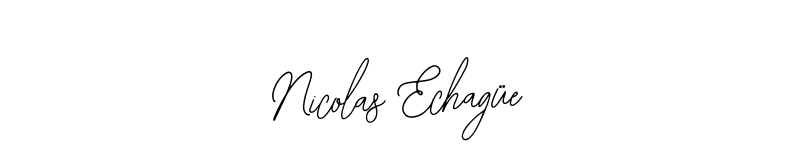 Use a signature maker to create a handwritten signature online. With this signature software, you can design (Bearetta-2O07w) your own signature for name Nicolas Echagüe. Nicolas Echagüe signature style 12 images and pictures png