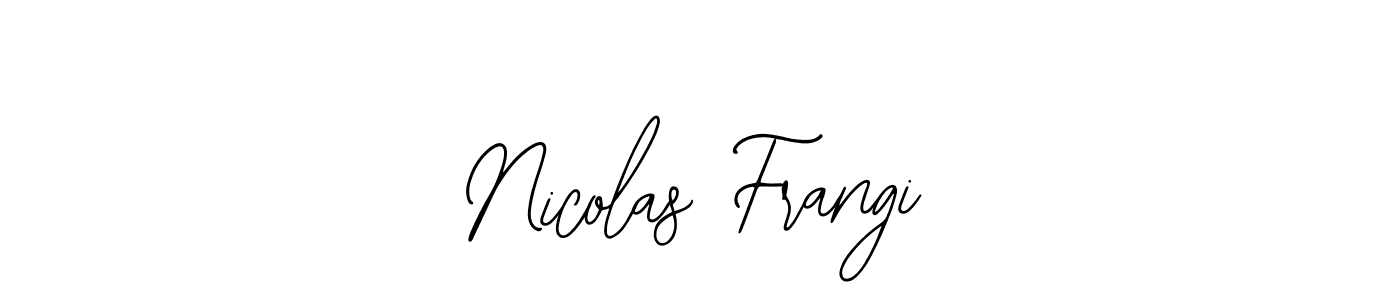 if you are searching for the best signature style for your name Nicolas Frangi. so please give up your signature search. here we have designed multiple signature styles  using Bearetta-2O07w. Nicolas Frangi signature style 12 images and pictures png