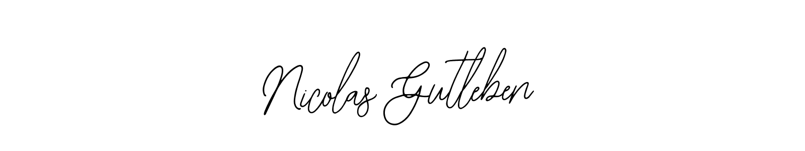 if you are searching for the best signature style for your name Nicolas Gutleben. so please give up your signature search. here we have designed multiple signature styles  using Bearetta-2O07w. Nicolas Gutleben signature style 12 images and pictures png