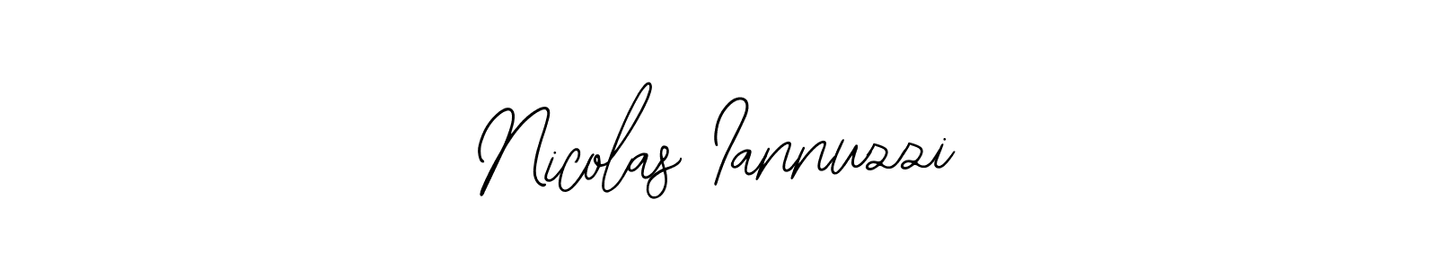 How to make Nicolas Iannuzzi signature? Bearetta-2O07w is a professional autograph style. Create handwritten signature for Nicolas Iannuzzi name. Nicolas Iannuzzi signature style 12 images and pictures png