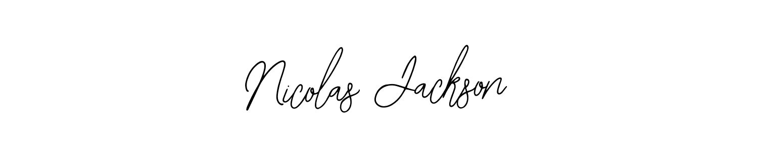 Design your own signature with our free online signature maker. With this signature software, you can create a handwritten (Bearetta-2O07w) signature for name Nicolas Jackson. Nicolas Jackson signature style 12 images and pictures png