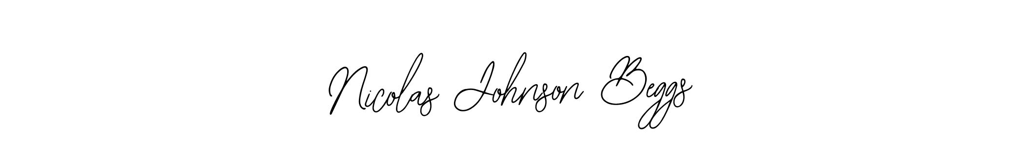 Make a beautiful signature design for name Nicolas Johnson Beggs. Use this online signature maker to create a handwritten signature for free. Nicolas Johnson Beggs signature style 12 images and pictures png