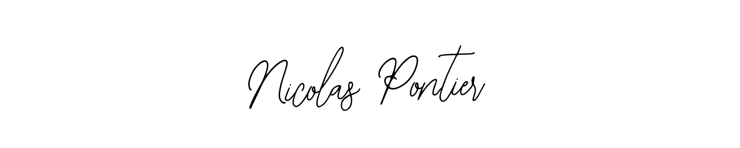 This is the best signature style for the Nicolas Pontier name. Also you like these signature font (Bearetta-2O07w). Mix name signature. Nicolas Pontier signature style 12 images and pictures png