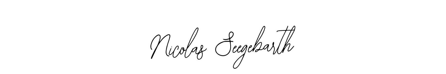 Nicolas Seegebarth stylish signature style. Best Handwritten Sign (Bearetta-2O07w) for my name. Handwritten Signature Collection Ideas for my name Nicolas Seegebarth. Nicolas Seegebarth signature style 12 images and pictures png