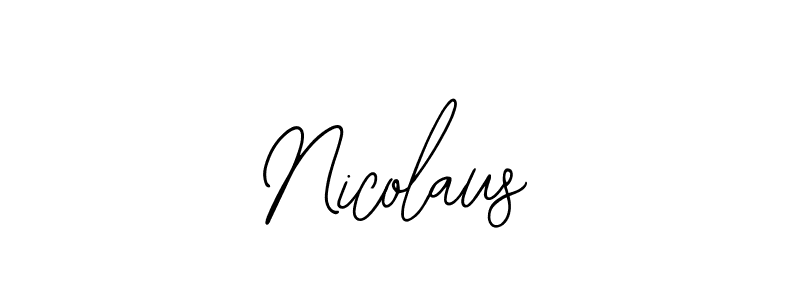 Nicolaus stylish signature style. Best Handwritten Sign (Bearetta-2O07w) for my name. Handwritten Signature Collection Ideas for my name Nicolaus. Nicolaus signature style 12 images and pictures png