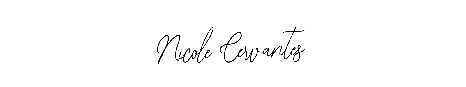 You should practise on your own different ways (Bearetta-2O07w) to write your name (Nicole Cervantes) in signature. don't let someone else do it for you. Nicole Cervantes signature style 12 images and pictures png