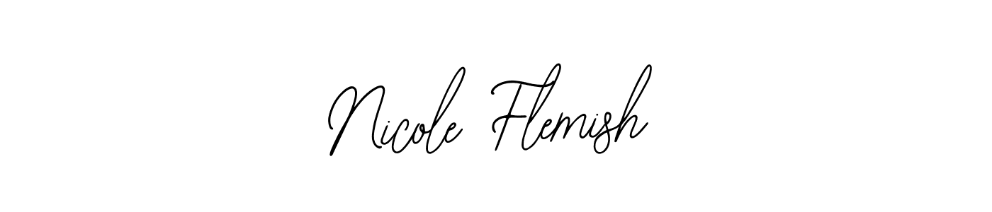 Use a signature maker to create a handwritten signature online. With this signature software, you can design (Bearetta-2O07w) your own signature for name Nicole Flemish. Nicole Flemish signature style 12 images and pictures png