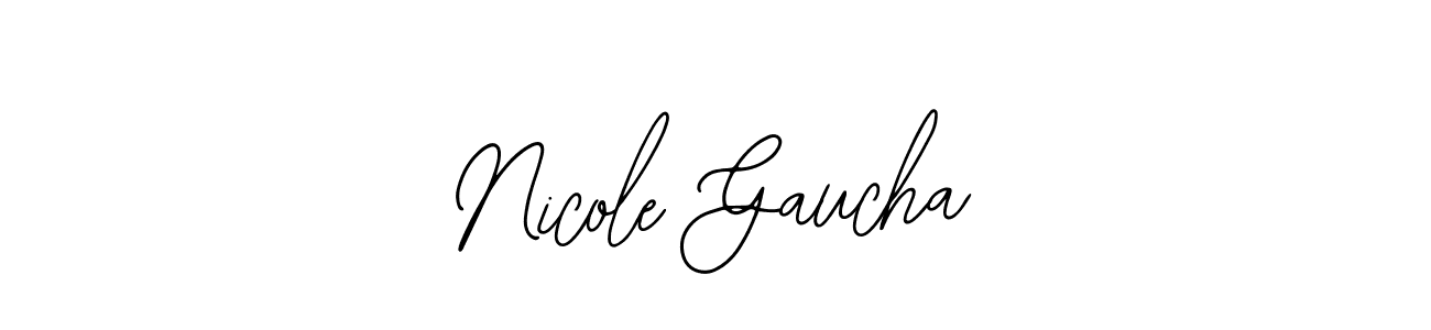 How to Draw Nicole Gaucha signature style? Bearetta-2O07w is a latest design signature styles for name Nicole Gaucha. Nicole Gaucha signature style 12 images and pictures png