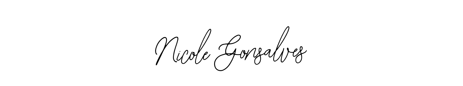 Nicole Gonsalves stylish signature style. Best Handwritten Sign (Bearetta-2O07w) for my name. Handwritten Signature Collection Ideas for my name Nicole Gonsalves. Nicole Gonsalves signature style 12 images and pictures png