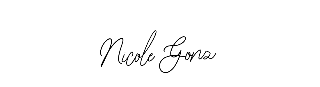 Use a signature maker to create a handwritten signature online. With this signature software, you can design (Bearetta-2O07w) your own signature for name Nicole Gonz. Nicole Gonz signature style 12 images and pictures png
