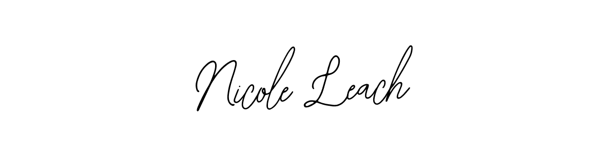 Use a signature maker to create a handwritten signature online. With this signature software, you can design (Bearetta-2O07w) your own signature for name Nicole Leach. Nicole Leach signature style 12 images and pictures png