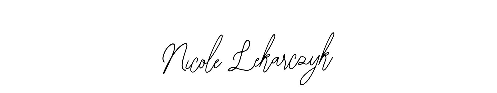 Design your own signature with our free online signature maker. With this signature software, you can create a handwritten (Bearetta-2O07w) signature for name Nicole Lekarczyk. Nicole Lekarczyk signature style 12 images and pictures png