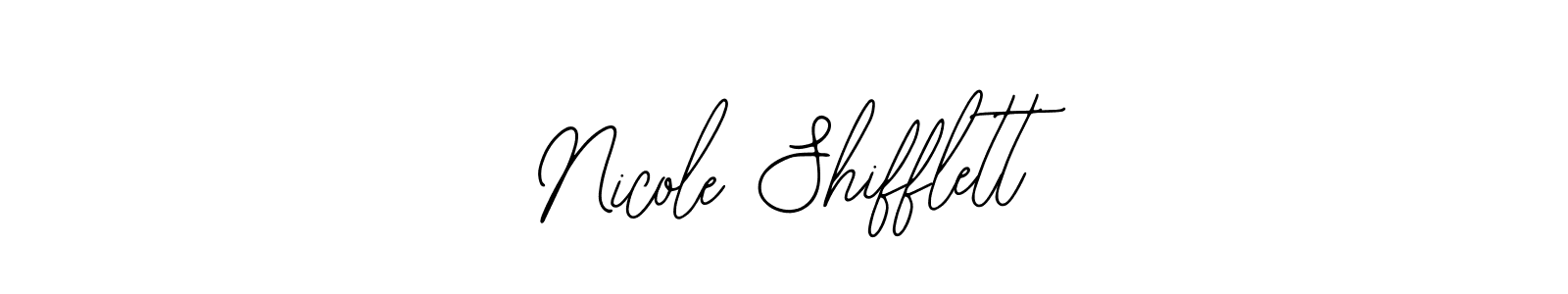 How to make Nicole Shifflett signature? Bearetta-2O07w is a professional autograph style. Create handwritten signature for Nicole Shifflett name. Nicole Shifflett signature style 12 images and pictures png