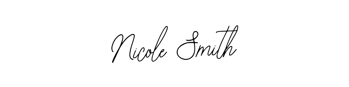 You should practise on your own different ways (Bearetta-2O07w) to write your name (Nicole Smith) in signature. don't let someone else do it for you. Nicole Smith signature style 12 images and pictures png