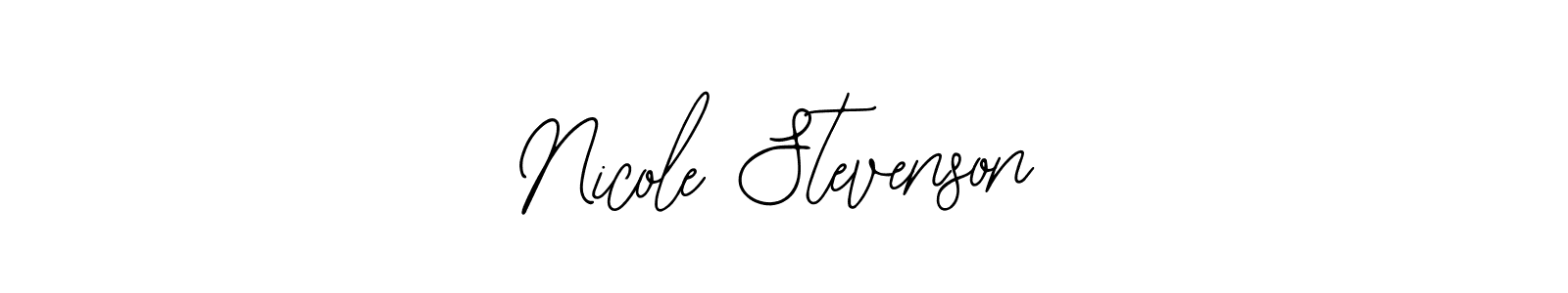 Use a signature maker to create a handwritten signature online. With this signature software, you can design (Bearetta-2O07w) your own signature for name Nicole Stevenson. Nicole Stevenson signature style 12 images and pictures png