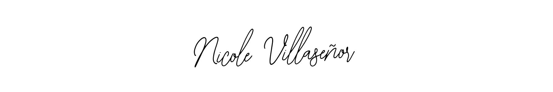 This is the best signature style for the Nicole Villaseñor name. Also you like these signature font (Bearetta-2O07w). Mix name signature. Nicole Villaseñor signature style 12 images and pictures png