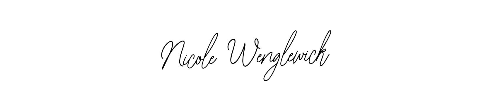 This is the best signature style for the Nicole Wenglewick name. Also you like these signature font (Bearetta-2O07w). Mix name signature. Nicole Wenglewick signature style 12 images and pictures png