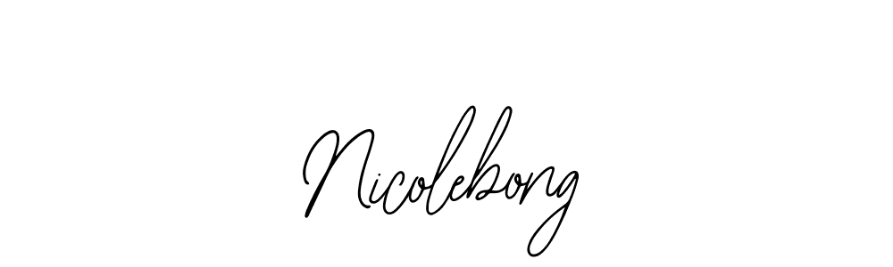 Make a beautiful signature design for name Nicolebong. Use this online signature maker to create a handwritten signature for free. Nicolebong signature style 12 images and pictures png