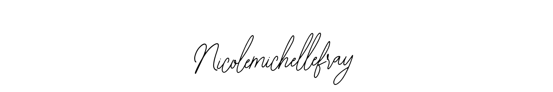 How to make Nicolemichellefray signature? Bearetta-2O07w is a professional autograph style. Create handwritten signature for Nicolemichellefray name. Nicolemichellefray signature style 12 images and pictures png