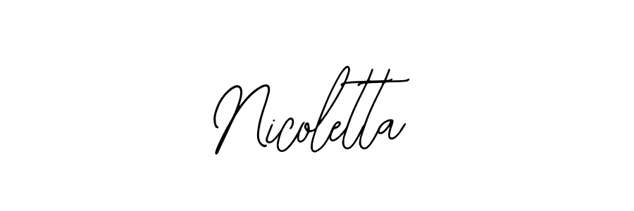 Also we have Nicoletta name is the best signature style. Create professional handwritten signature collection using Bearetta-2O07w autograph style. Nicoletta signature style 12 images and pictures png