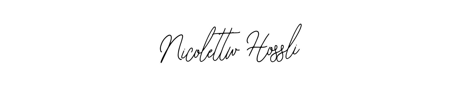 Create a beautiful signature design for name Nicolettw Hossli. With this signature (Bearetta-2O07w) fonts, you can make a handwritten signature for free. Nicolettw Hossli signature style 12 images and pictures png