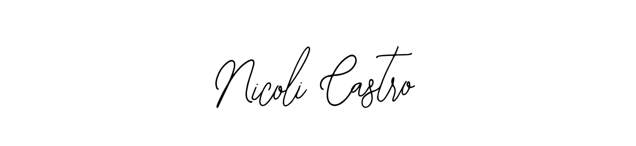 if you are searching for the best signature style for your name Nicoli Castro. so please give up your signature search. here we have designed multiple signature styles  using Bearetta-2O07w. Nicoli Castro signature style 12 images and pictures png