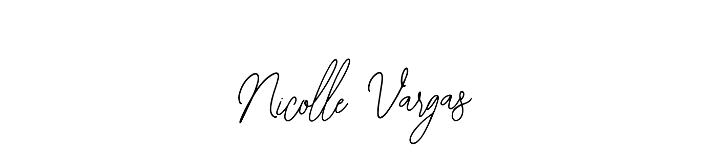 How to make Nicolle Vargas name signature. Use Bearetta-2O07w style for creating short signs online. This is the latest handwritten sign. Nicolle Vargas signature style 12 images and pictures png