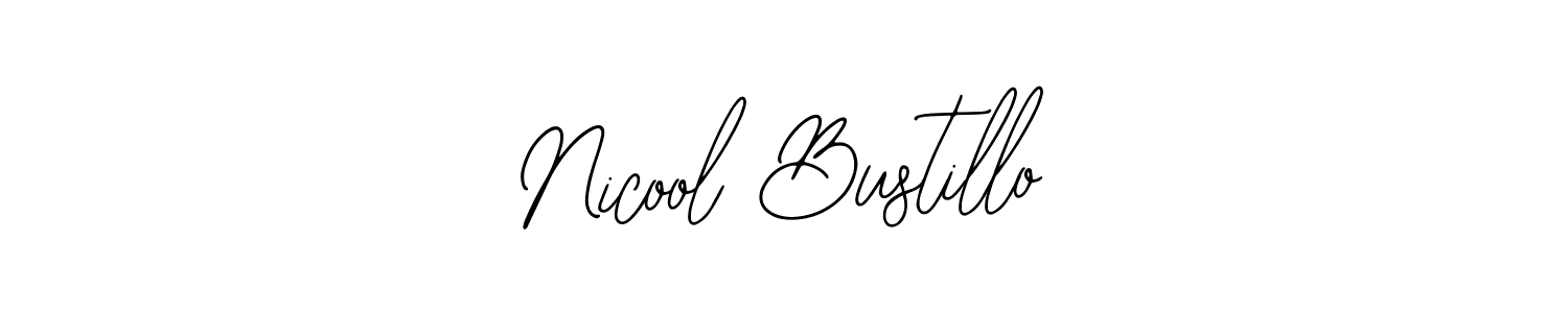 You should practise on your own different ways (Bearetta-2O07w) to write your name (Nicool Bustillo) in signature. don't let someone else do it for you. Nicool Bustillo signature style 12 images and pictures png