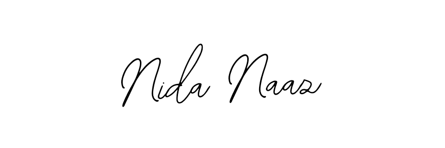Use a signature maker to create a handwritten signature online. With this signature software, you can design (Bearetta-2O07w) your own signature for name Nida Naaz. Nida Naaz signature style 12 images and pictures png