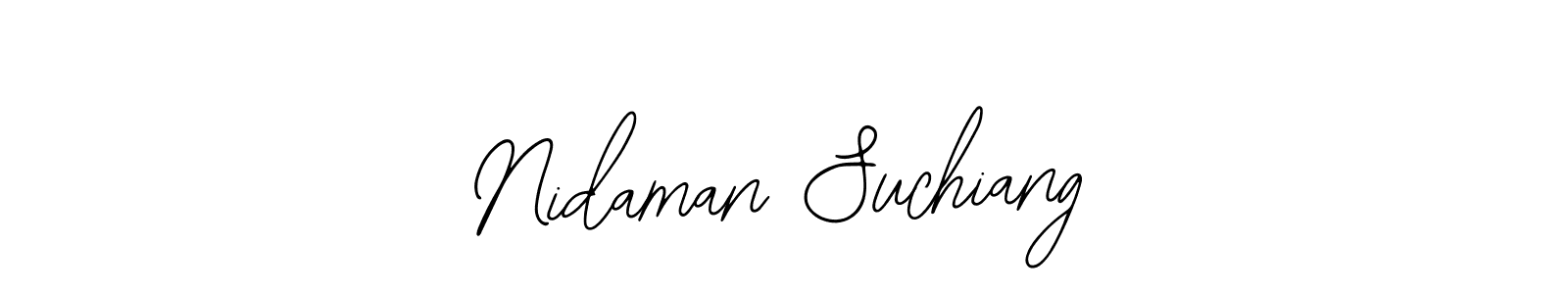 It looks lik you need a new signature style for name Nidaman Suchiang. Design unique handwritten (Bearetta-2O07w) signature with our free signature maker in just a few clicks. Nidaman Suchiang signature style 12 images and pictures png
