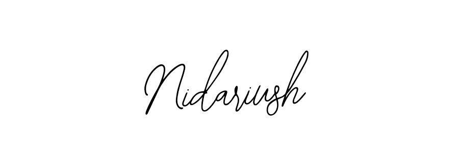 Make a beautiful signature design for name Nidariush. With this signature (Bearetta-2O07w) style, you can create a handwritten signature for free. Nidariush signature style 12 images and pictures png