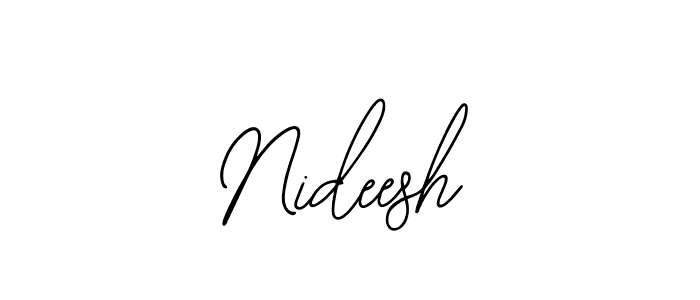 How to make Nideesh signature? Bearetta-2O07w is a professional autograph style. Create handwritten signature for Nideesh name. Nideesh signature style 12 images and pictures png