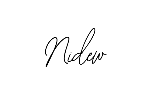 Bearetta-2O07w is a professional signature style that is perfect for those who want to add a touch of class to their signature. It is also a great choice for those who want to make their signature more unique. Get Nidew name to fancy signature for free. Nidew signature style 12 images and pictures png