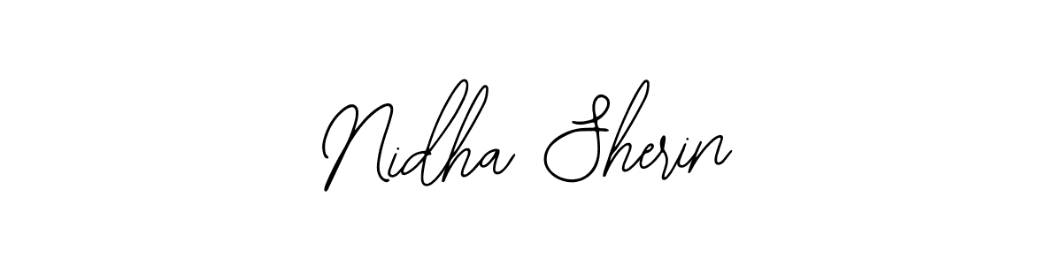 How to Draw Nidha Sherin signature style? Bearetta-2O07w is a latest design signature styles for name Nidha Sherin. Nidha Sherin signature style 12 images and pictures png