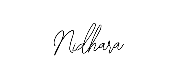 Bearetta-2O07w is a professional signature style that is perfect for those who want to add a touch of class to their signature. It is also a great choice for those who want to make their signature more unique. Get Nidhara name to fancy signature for free. Nidhara signature style 12 images and pictures png