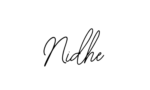 You can use this online signature creator to create a handwritten signature for the name Nidhe. This is the best online autograph maker. Nidhe signature style 12 images and pictures png