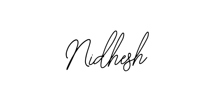 The best way (Bearetta-2O07w) to make a short signature is to pick only two or three words in your name. The name Nidhesh include a total of six letters. For converting this name. Nidhesh signature style 12 images and pictures png