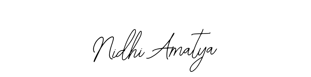 Make a beautiful signature design for name Nidhi Amatya. Use this online signature maker to create a handwritten signature for free. Nidhi Amatya signature style 12 images and pictures png