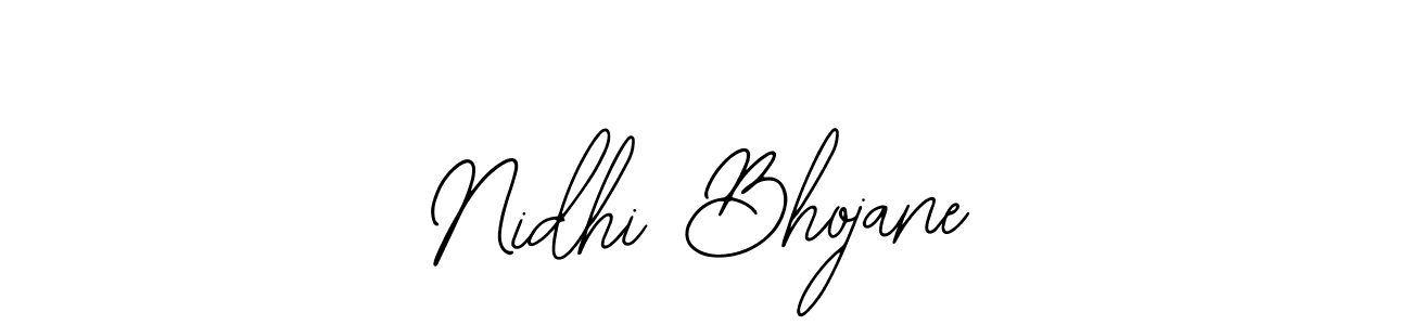 Use a signature maker to create a handwritten signature online. With this signature software, you can design (Bearetta-2O07w) your own signature for name Nidhi Bhojane. Nidhi Bhojane signature style 12 images and pictures png