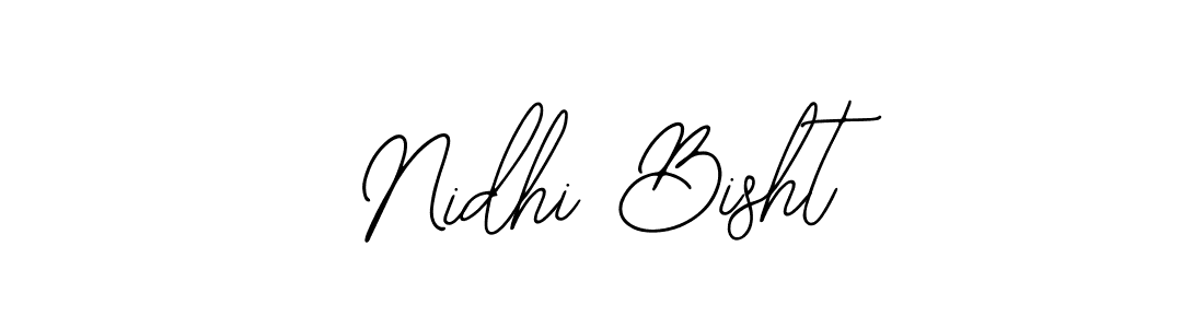 Also You can easily find your signature by using the search form. We will create Nidhi Bisht name handwritten signature images for you free of cost using Bearetta-2O07w sign style. Nidhi Bisht signature style 12 images and pictures png