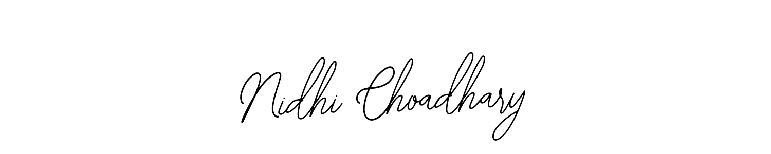 Make a beautiful signature design for name Nidhi Choadhary. Use this online signature maker to create a handwritten signature for free. Nidhi Choadhary signature style 12 images and pictures png