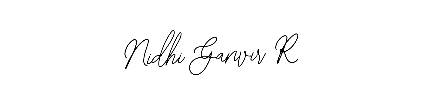 Design your own signature with our free online signature maker. With this signature software, you can create a handwritten (Bearetta-2O07w) signature for name Nidhi Ganvir R. Nidhi Ganvir R signature style 12 images and pictures png