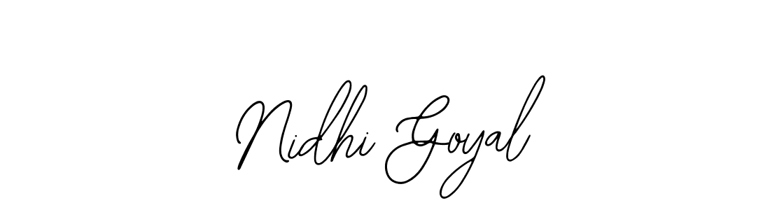 Make a short Nidhi Goyal signature style. Manage your documents anywhere anytime using Bearetta-2O07w. Create and add eSignatures, submit forms, share and send files easily. Nidhi Goyal signature style 12 images and pictures png