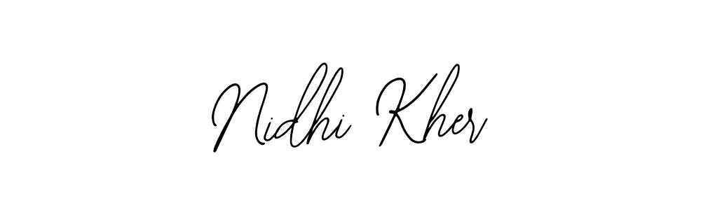 if you are searching for the best signature style for your name Nidhi Kher. so please give up your signature search. here we have designed multiple signature styles  using Bearetta-2O07w. Nidhi Kher signature style 12 images and pictures png