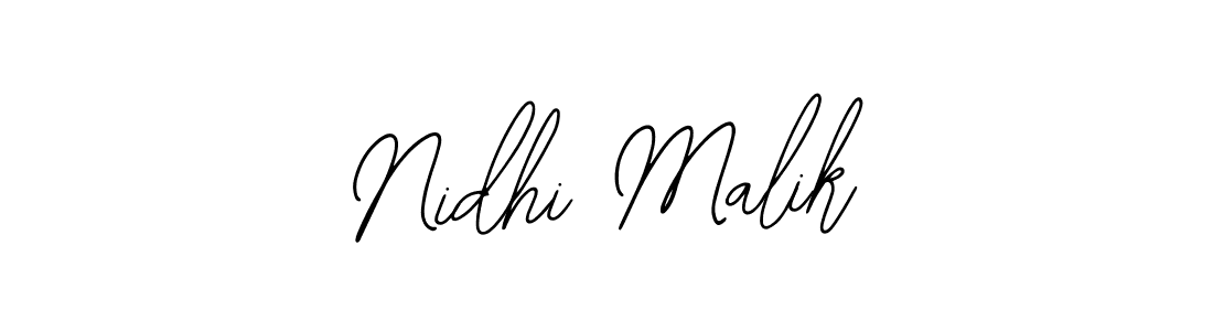 Design your own signature with our free online signature maker. With this signature software, you can create a handwritten (Bearetta-2O07w) signature for name Nidhi Malik. Nidhi Malik signature style 12 images and pictures png
