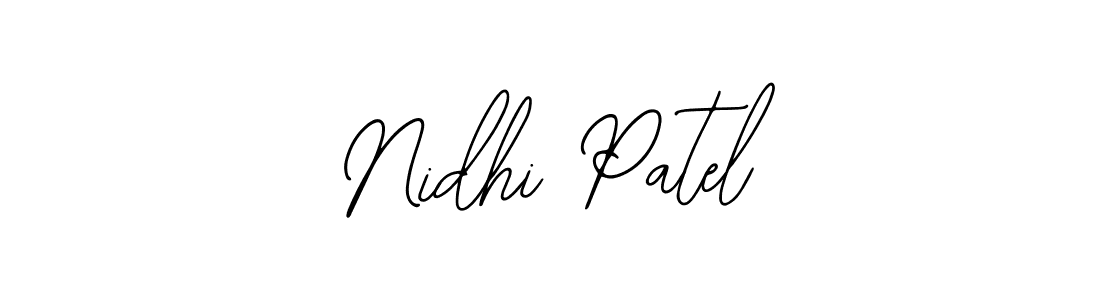 Bearetta-2O07w is a professional signature style that is perfect for those who want to add a touch of class to their signature. It is also a great choice for those who want to make their signature more unique. Get Nidhi Patel name to fancy signature for free. Nidhi Patel signature style 12 images and pictures png