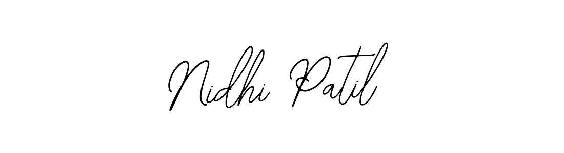 How to make Nidhi Patil name signature. Use Bearetta-2O07w style for creating short signs online. This is the latest handwritten sign. Nidhi Patil signature style 12 images and pictures png