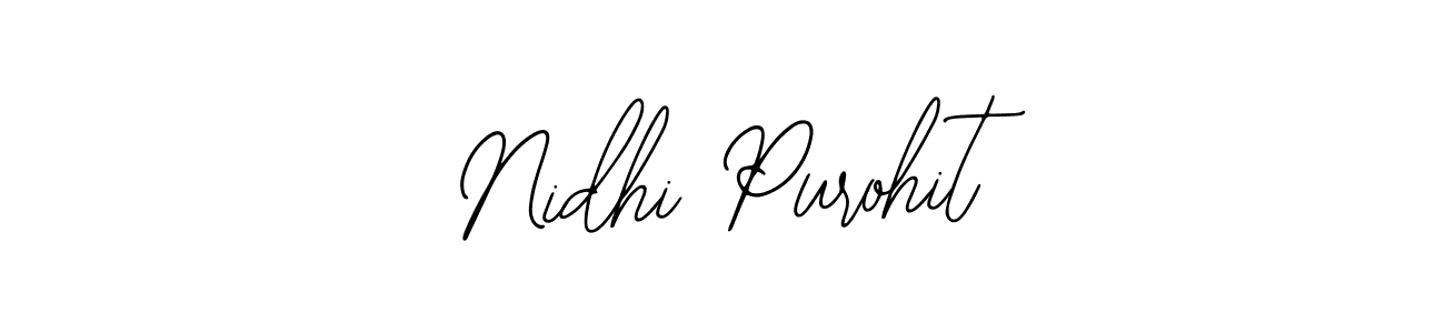 Design your own signature with our free online signature maker. With this signature software, you can create a handwritten (Bearetta-2O07w) signature for name Nidhi Purohit. Nidhi Purohit signature style 12 images and pictures png