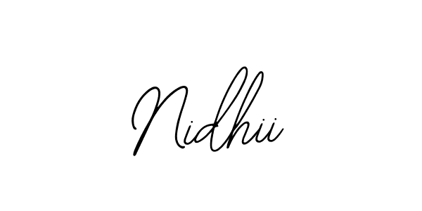 You can use this online signature creator to create a handwritten signature for the name Nidhii. This is the best online autograph maker. Nidhii signature style 12 images and pictures png